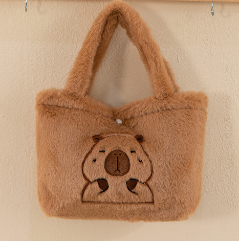 2024 new Kapibala finless porpoise cute multifunctional plush bag for female cartoon designer backpack
