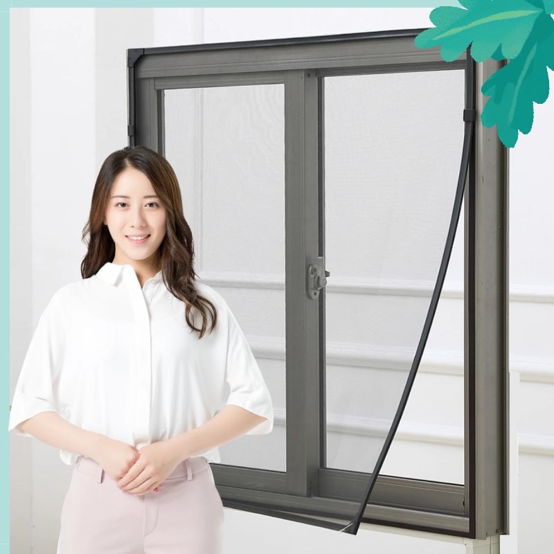 DIY magnetic screen window simple screen window anti-mosquito Invisible screen full set of accessories anti-insect