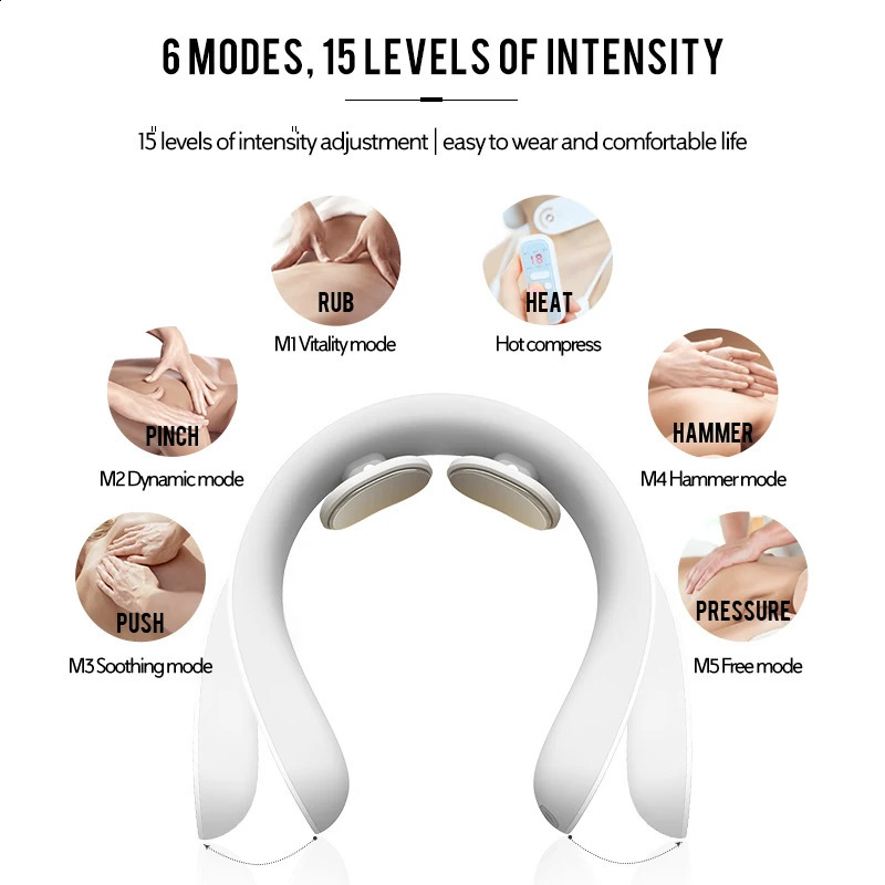 Intelligent Cervical Spine Massager Multifunctional Shoulder Neck and Waist Physiotherapy Mini Portable Care Instrument 240919