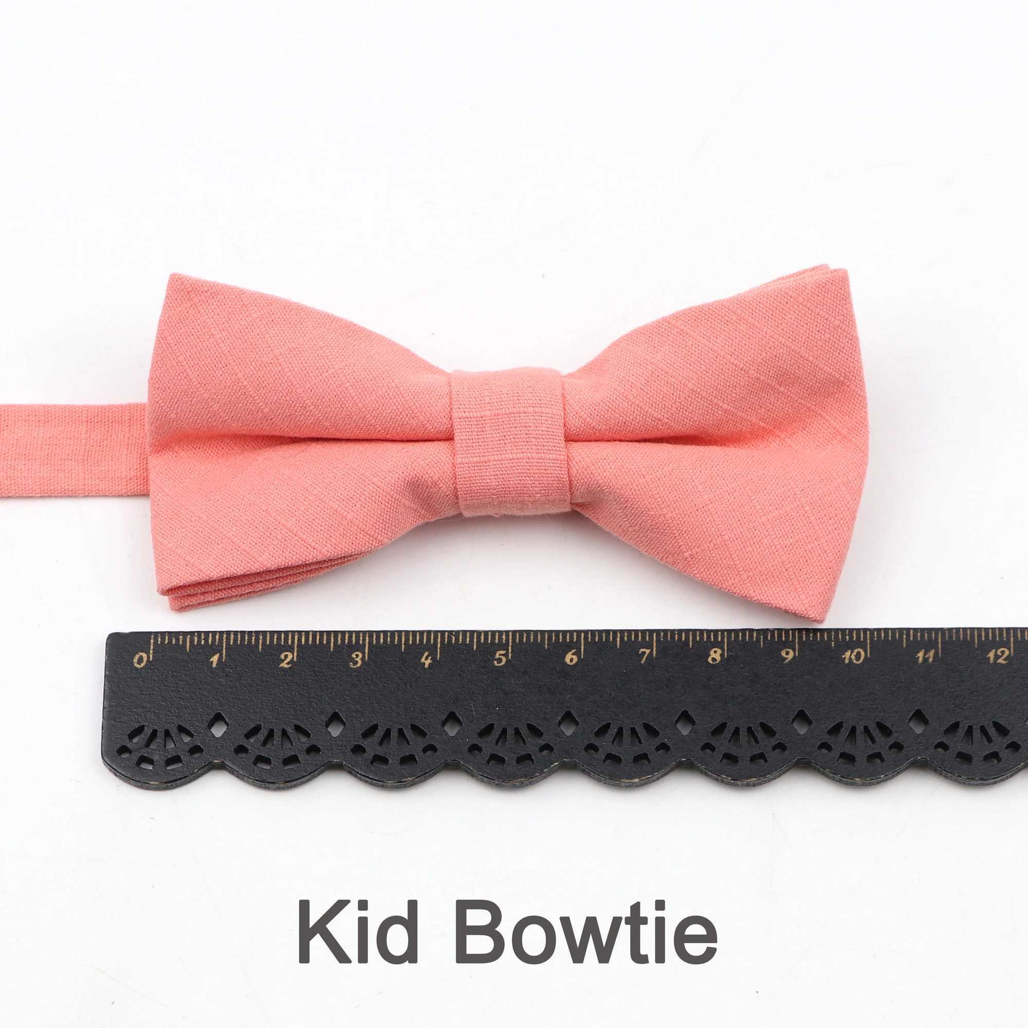 New green orange colored bow suitable for parents and children cute design adjustable 100% cotton mens childrens bow gift accessories Y240925