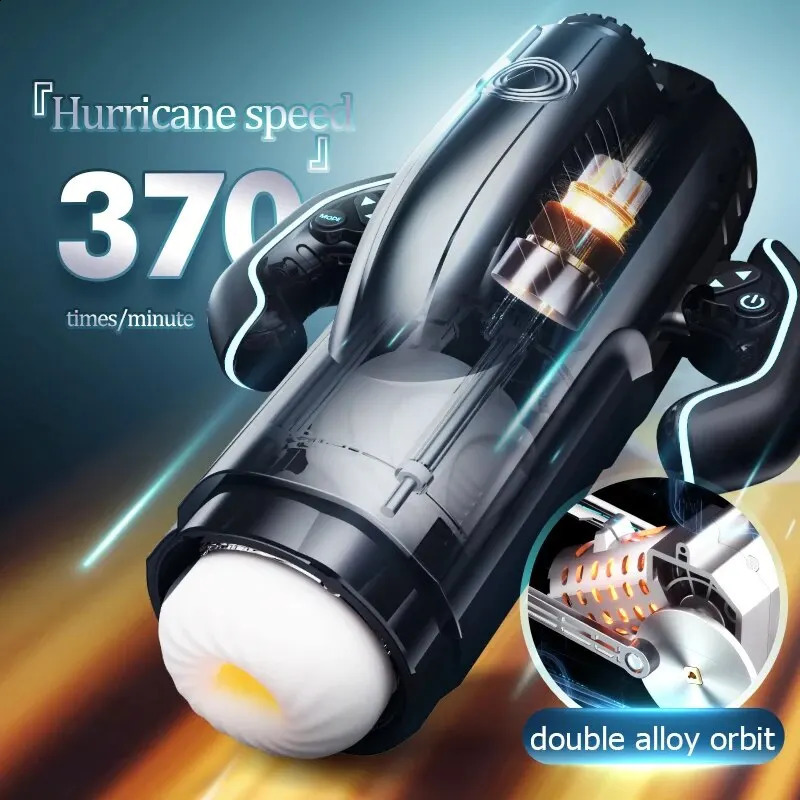 Bermuda Masturbator Powerful Vacuum Sucking Oral High Speed Piston Telescopic Heating Male Masturbation Cup Sex Toy 240914