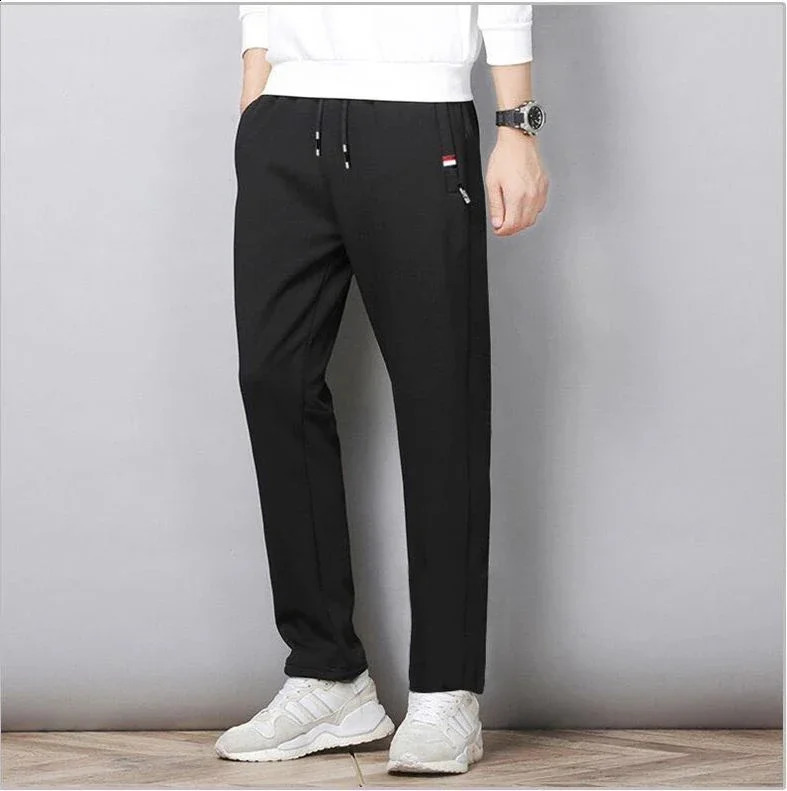 Mens fitness sportswear autumn sports pants track wear elastic waist cotton Trouser loose gym jogging M8XL 240918