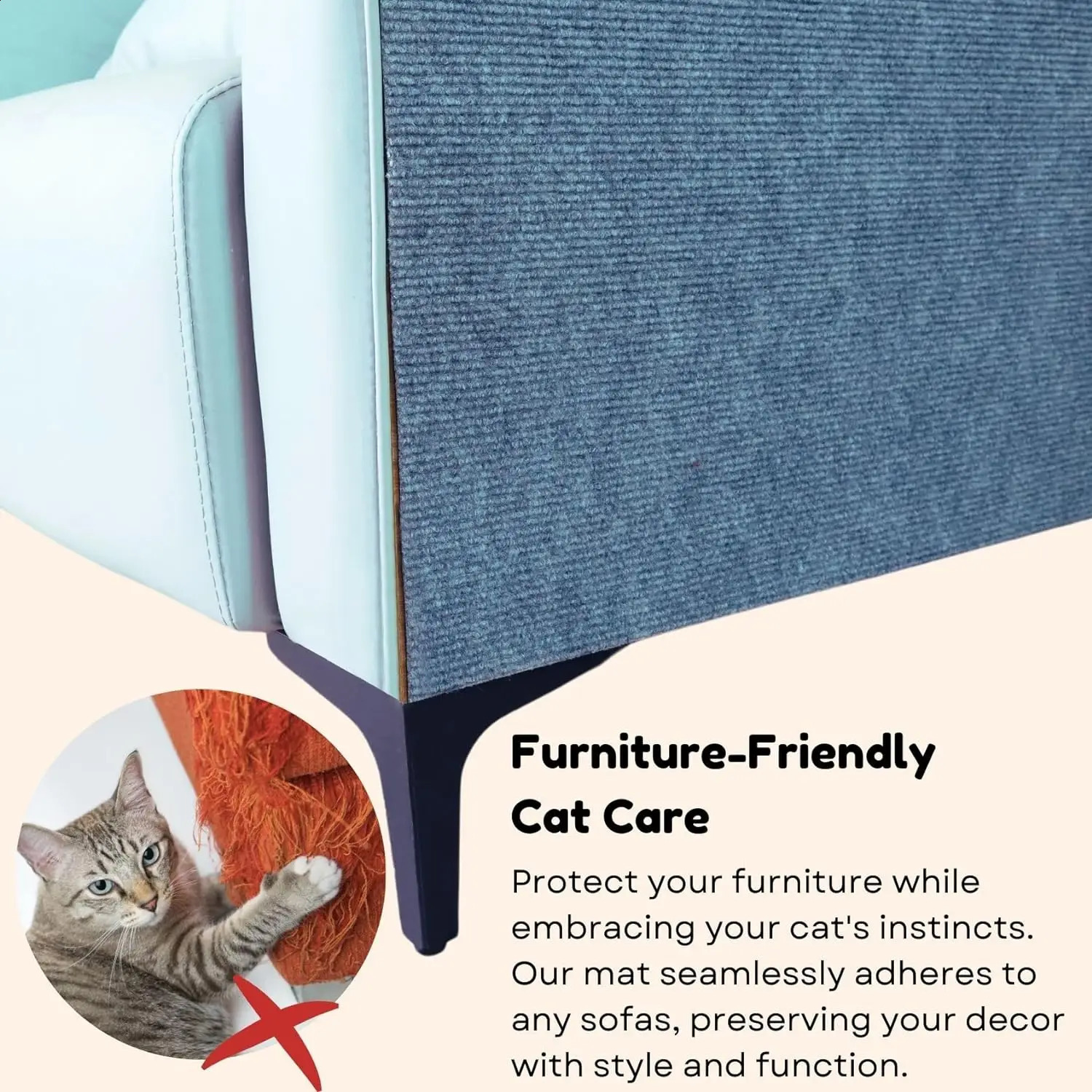 Cat scraper wear-resistant cat claw grinding scraper pad can cut wall mounted cat scraper furniture protector 240919