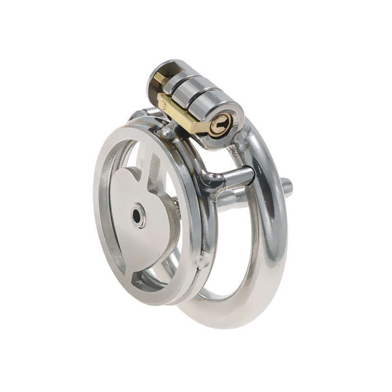 Colorful stainless steel heart chastity lock chastity device SM penis cage sex tool fake girl CB equipment sex toy