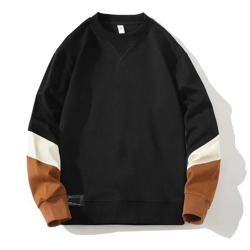 2023 Mens Multicolor Coats Round Neck Sports Streetwear Clothing Loose patchwork Sweatshirts Men OversizedX240925
