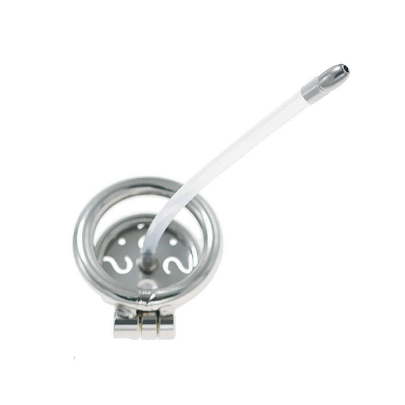 Chaqu new stainless steel chastity lock plate S hollow with thin 5mm conduit chastity device penis cage sex tool