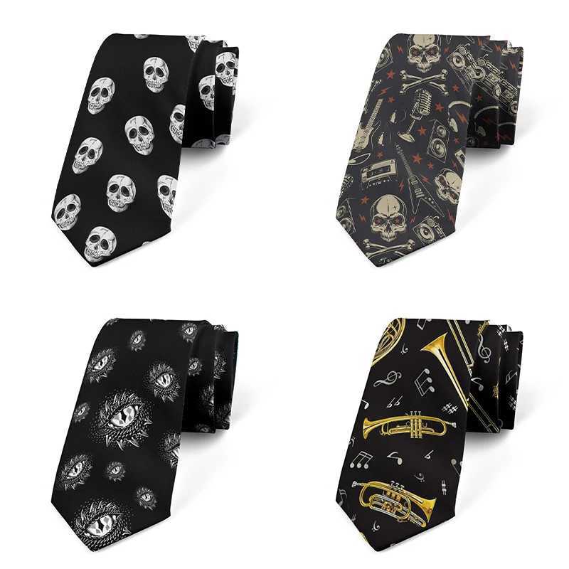 Mens new Skl tie new fashion Grosman tie casual mens tie 8CM wide tie for wedding party accessories Y240925