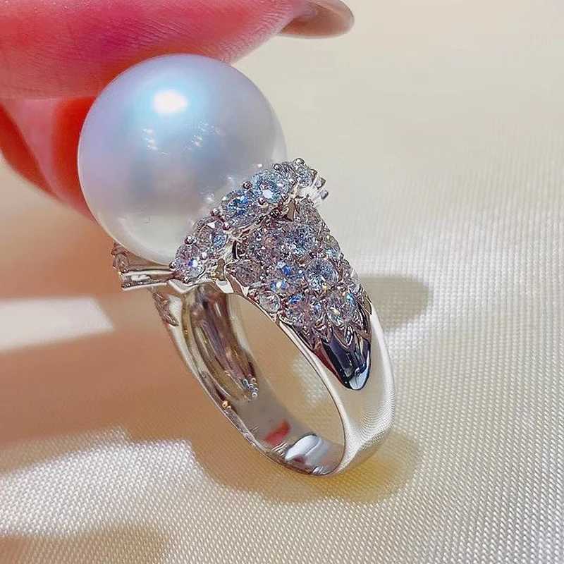 Huitan Sweet Imitation Pearl Ring Womens Engagement Wedding Party Luxury Fashion Womens Finger Accessories Eternal Jewelry 2022 W240925