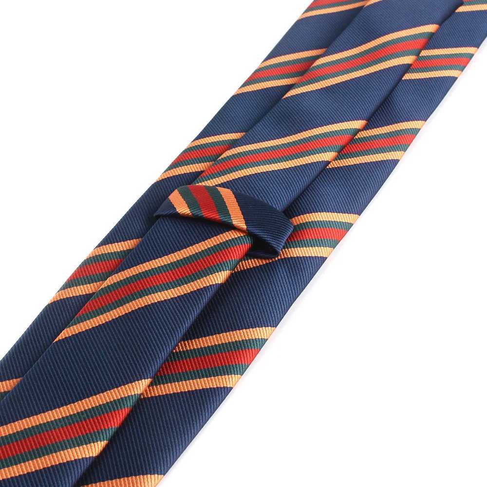 Classic striped tie casual tight tie party for boys and girls point collar wedding gift tie mens Gro tie Y240925