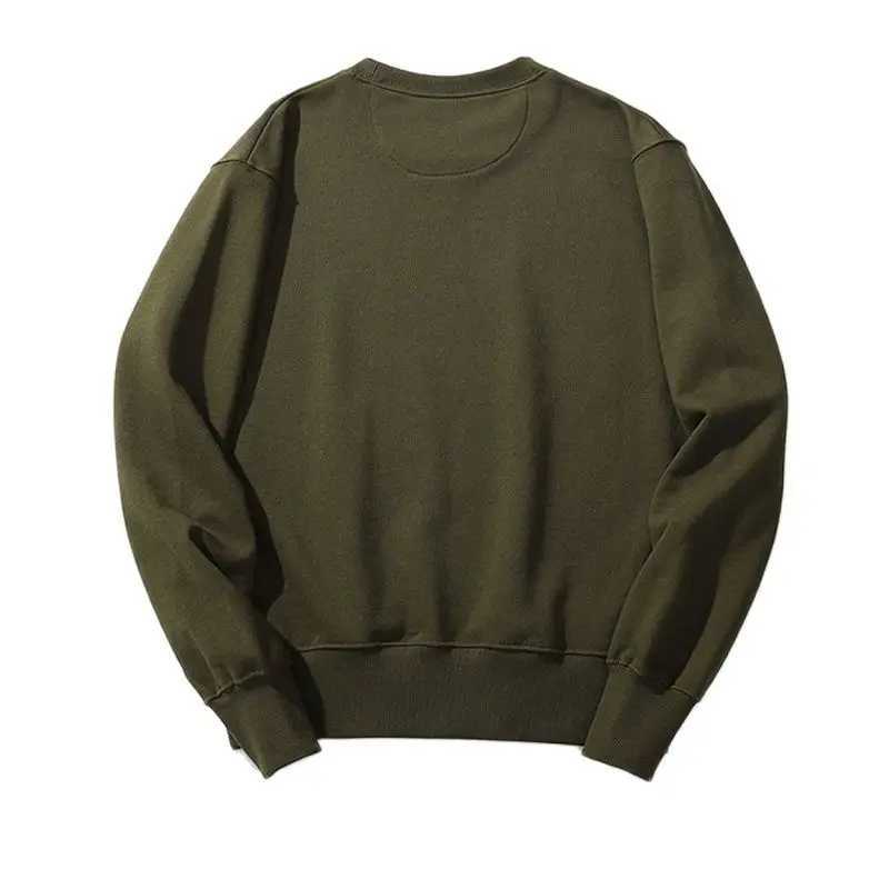 Winter Heavy Weight Cotton Hoodie Men Black White Round Neck Long Sleeve Sweatshirt Casual Fashion Streetwear Hoodies OversizeX240925