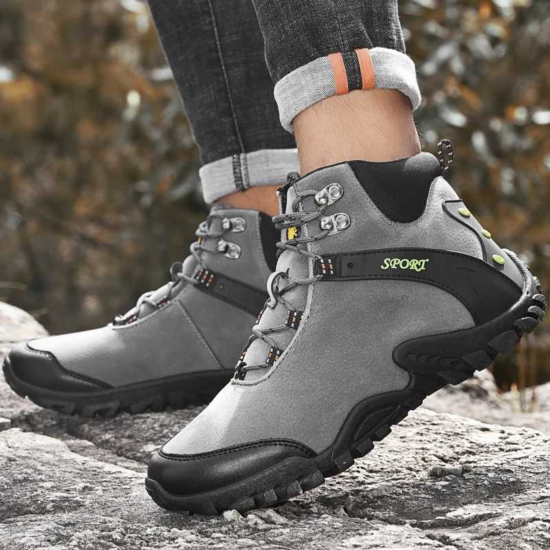 Hiking Shoes Outdoor Mens Professional Hiking Boots Camping Boots Winter Keep Warm Hiking Shoes Men Mountain Climbing Trekking Boots M240924