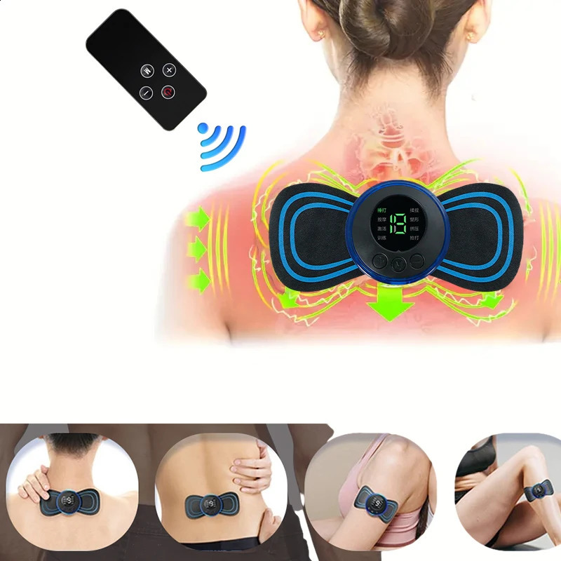 Portable Neck Massager Intelligent Mini Electric Charging Reusable Comfortable Shoulder and Patch with Multiple Adjustable Level 240919