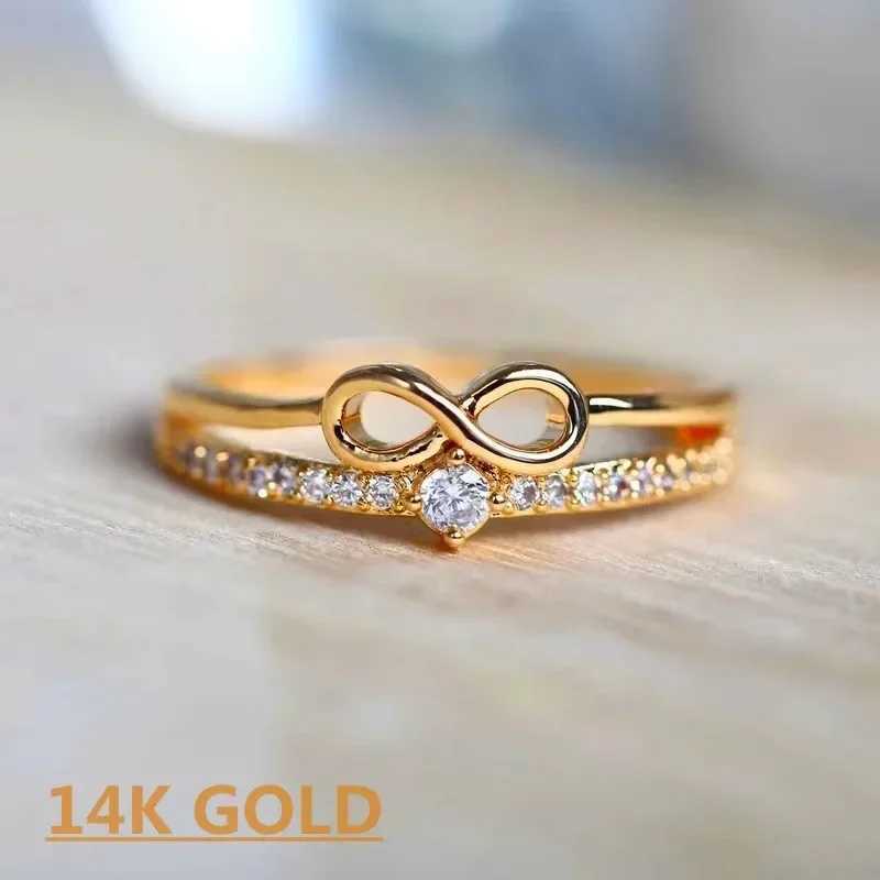 Infinite Love Ring Female Engagement Wedding Ring Fashion Womens Promise Ring Wedding Band Anniversary Gift Party Jewelry W240925