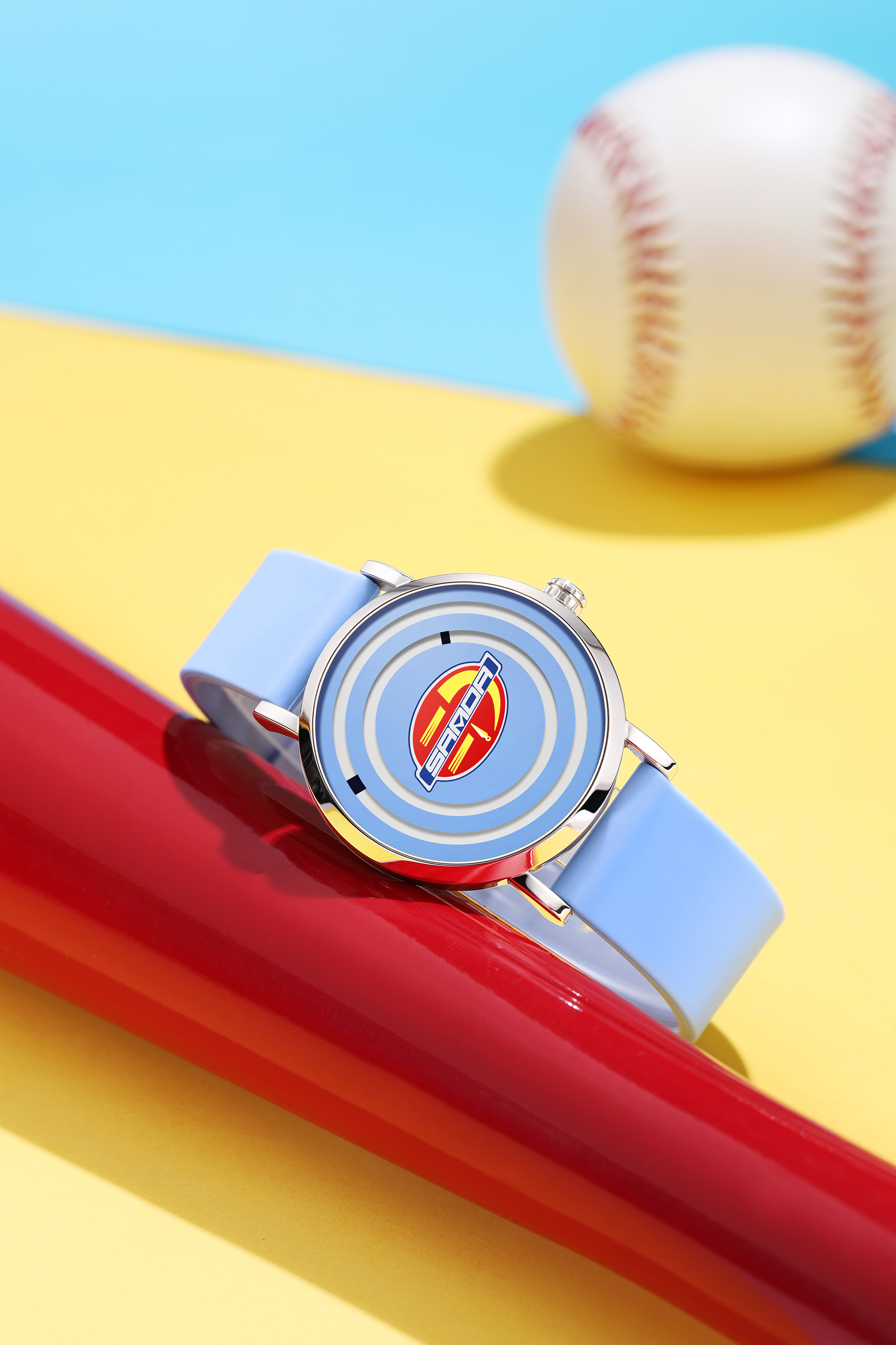 Sanda's new 3210 silicone tape men's and women's watches are fashionable, trendy, cool, simple, and personalized for children 01