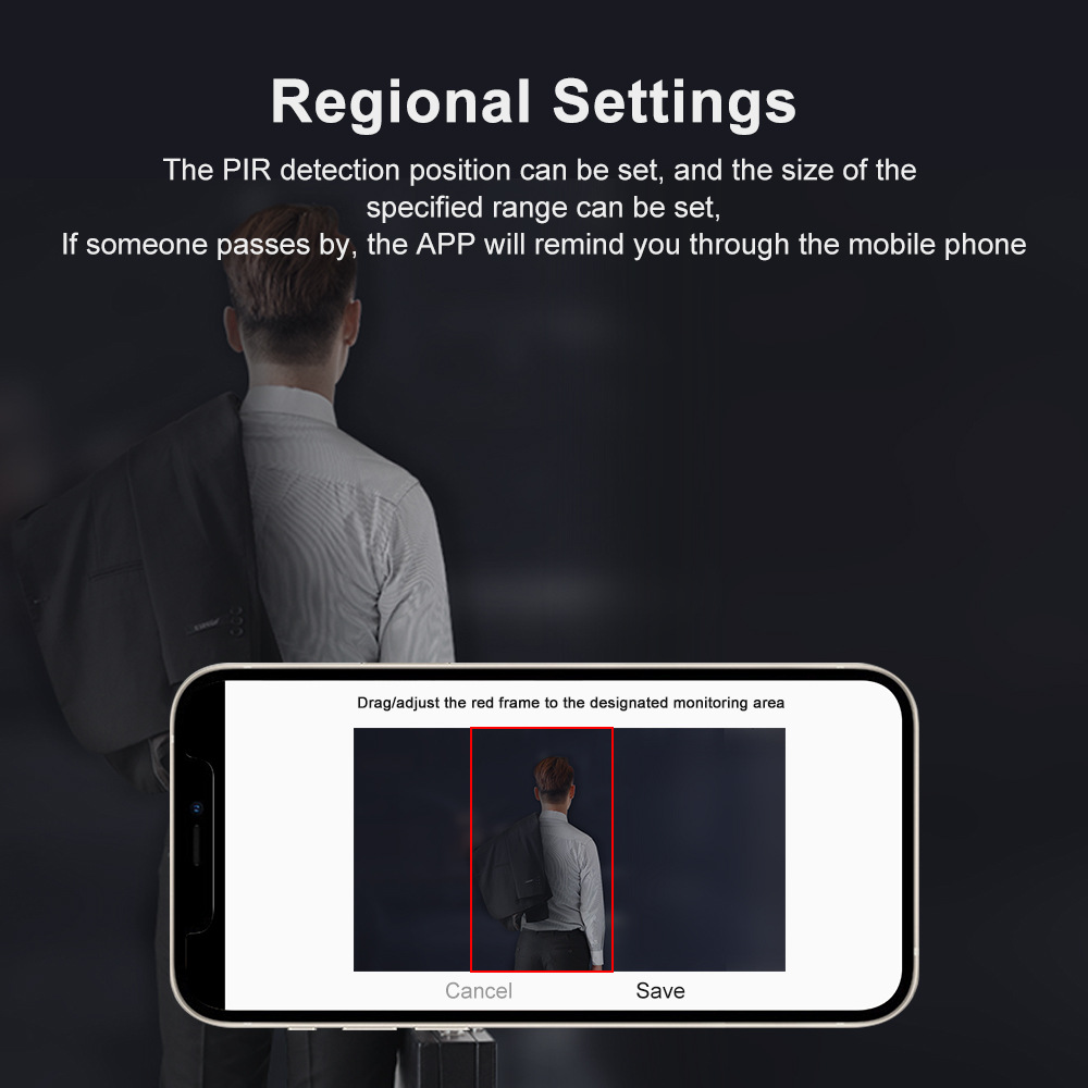 WiFi video doorbell smart voice intercom low-power high-definition wireless remote doorbell set