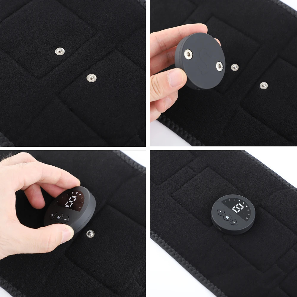 EMS electric abdominal slimming belt waist belt intelligent abdominal muscle stimulator abdominal trainer fitness and weight loss fat burning 240919