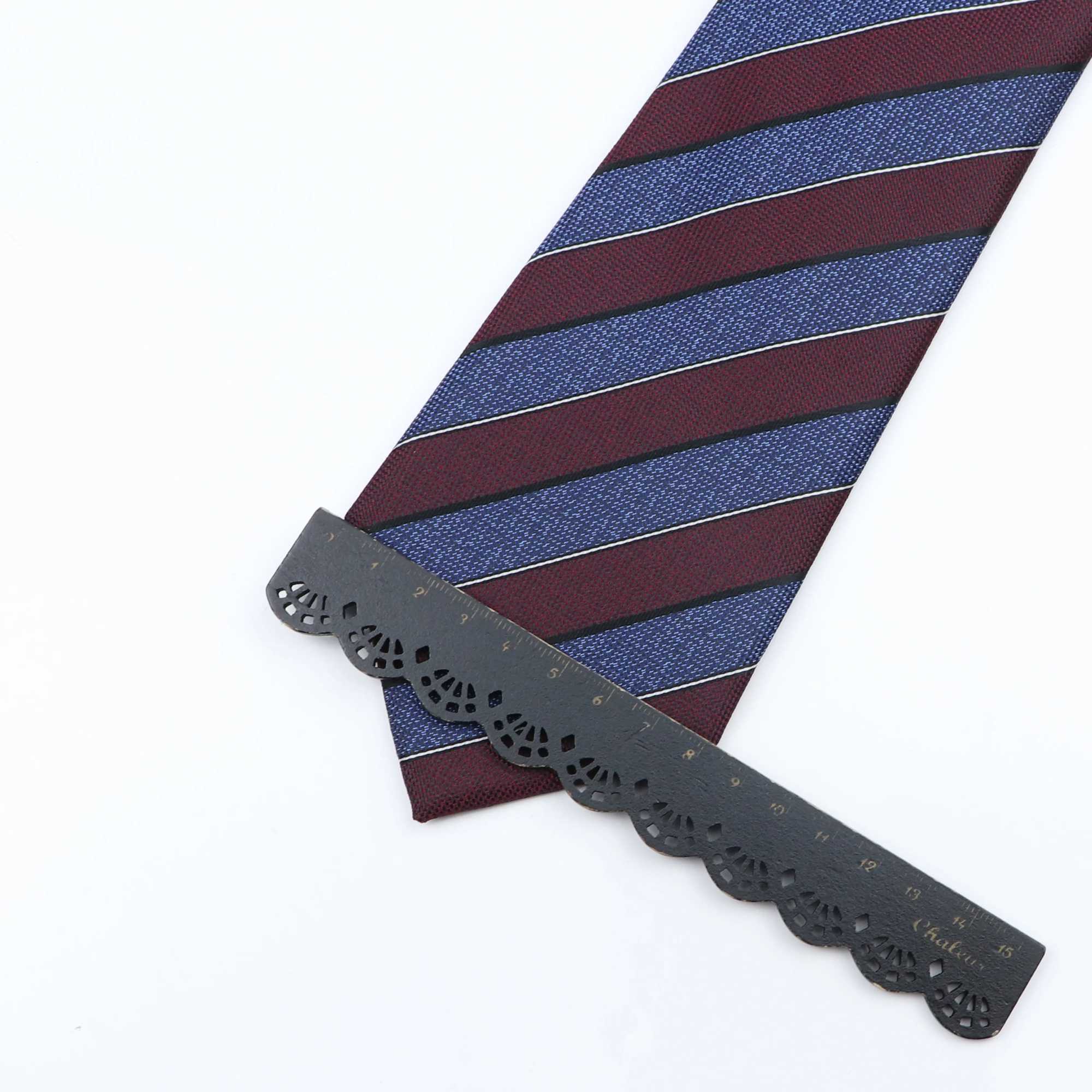 Mens Jacquard Classic Stripe Tie 8cm Polter M-neck Business Wedding Party Set Shirt Daily Clothing Accessories Gift Y240925