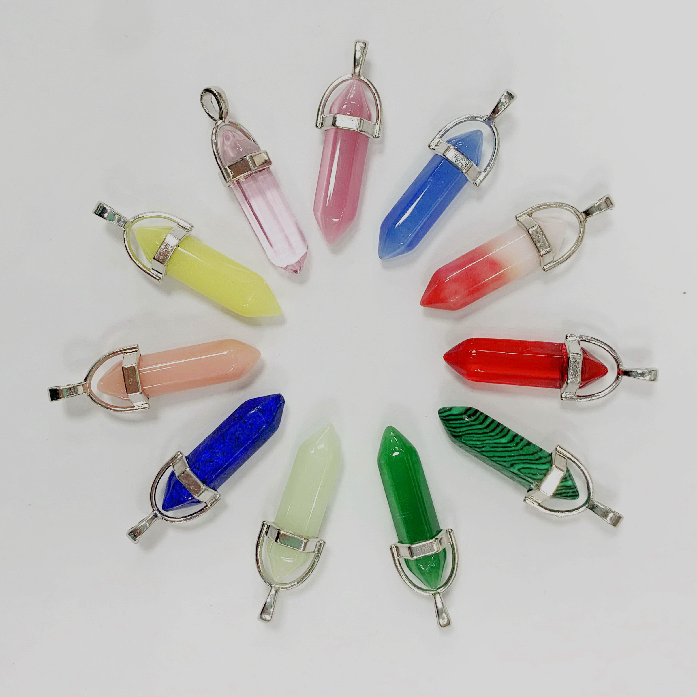 Enhance Your Energy with This Chakra Healing Pendant - Unisex Natural Stone Jewelry Featuring Rose Quartz and Amethyst Beads