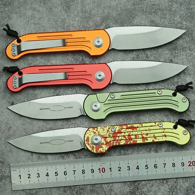 LEMIFSH New MT Underwater Mark Elmax Blade Aluminum Folding Pocket EDC Tactical Tool Camping Hunting Fish Real User External Knife CL240925
