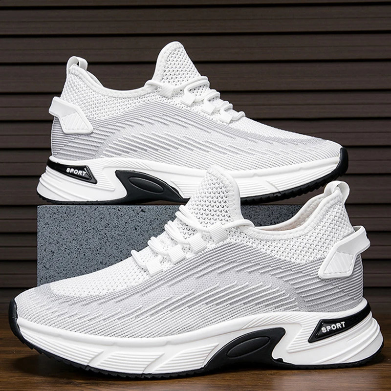 Summer Men Sneakers 8CM Elevator Shoes Hidden Height Increasing Shoes For Men 6CM Casual Sport Heightening Shoes Tenis Masculino 240924