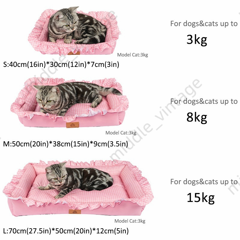 Small Dog Pet Fashion Fresh Square Wholesale Mat Summer Cool Nest House Cat Bed
