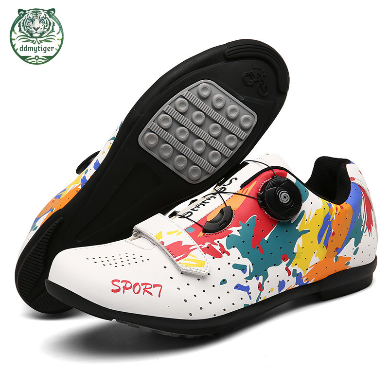 ddmytiger New for men, mountain without locks, competition road bike locking shoes, dual-use women's cycling shoes A ddmythur
