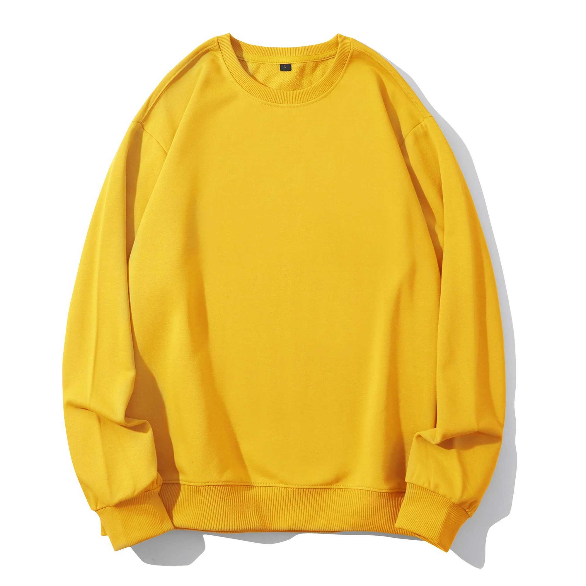 Simple Design Round Neck Sweatshirt Men Loose Streetwear Pullover Male Hoodies Mens Long Regular Oversized SweatshirtsX240925