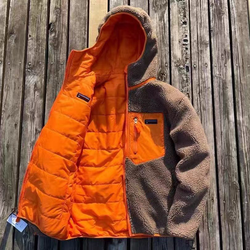 Designer Mens jackets Outdoor climbing coat with fleece and reversible women jacket Thick warm down Classic Retro autumn winter couple models lam