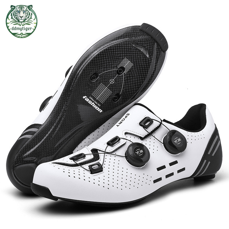 ddmytiger Highway mountain men's and women's locked bicycles without lock hard soled dynamic cycling shoes, gym black red A ddmythur
