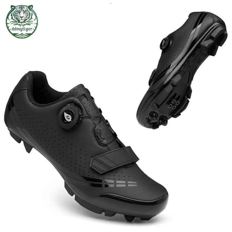 ddmytiger Lock on road outdoor off-road mountain shoes, plus size cycling equipment, bicycle shoes A ddmythur