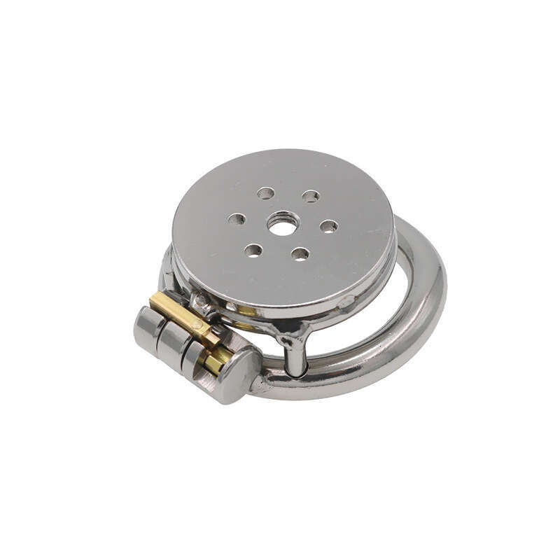 Colorful flat plate round hole chastity lock cage, men's chastity device, alternative restraint, sex tool, worn abroad, cross-border
