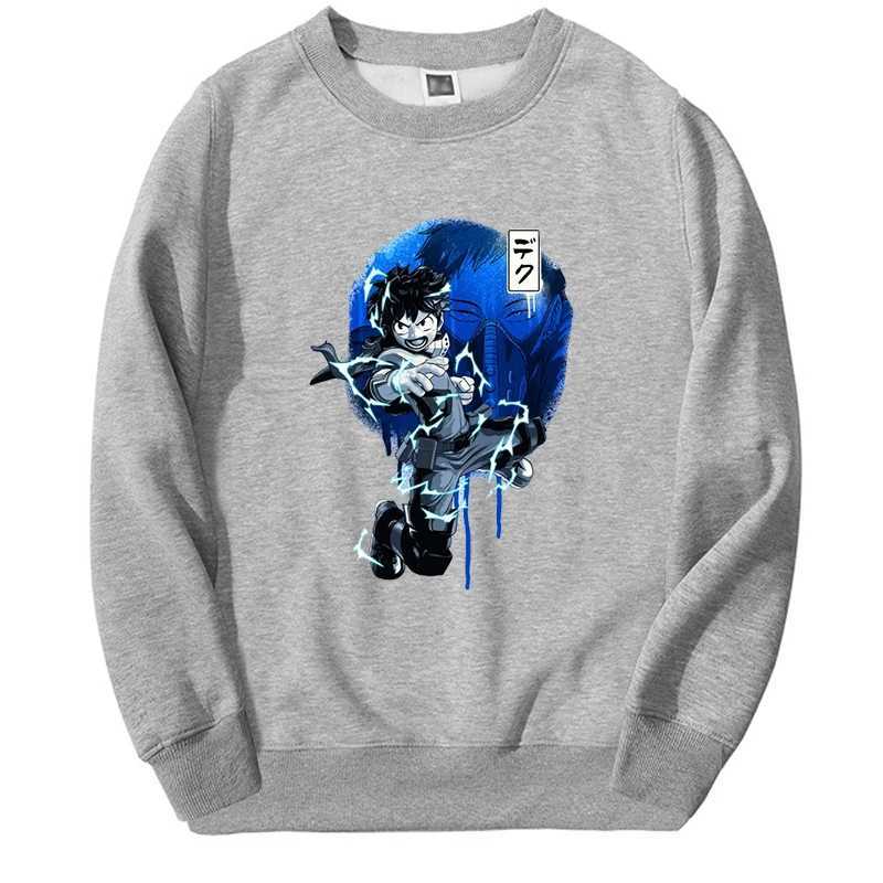 My Hero Academia Hoodie For Men/women Anime Bakugou Boku No Hero Graphic Sweatshirt Round Neck Oversize Streetwear SportswearX240925