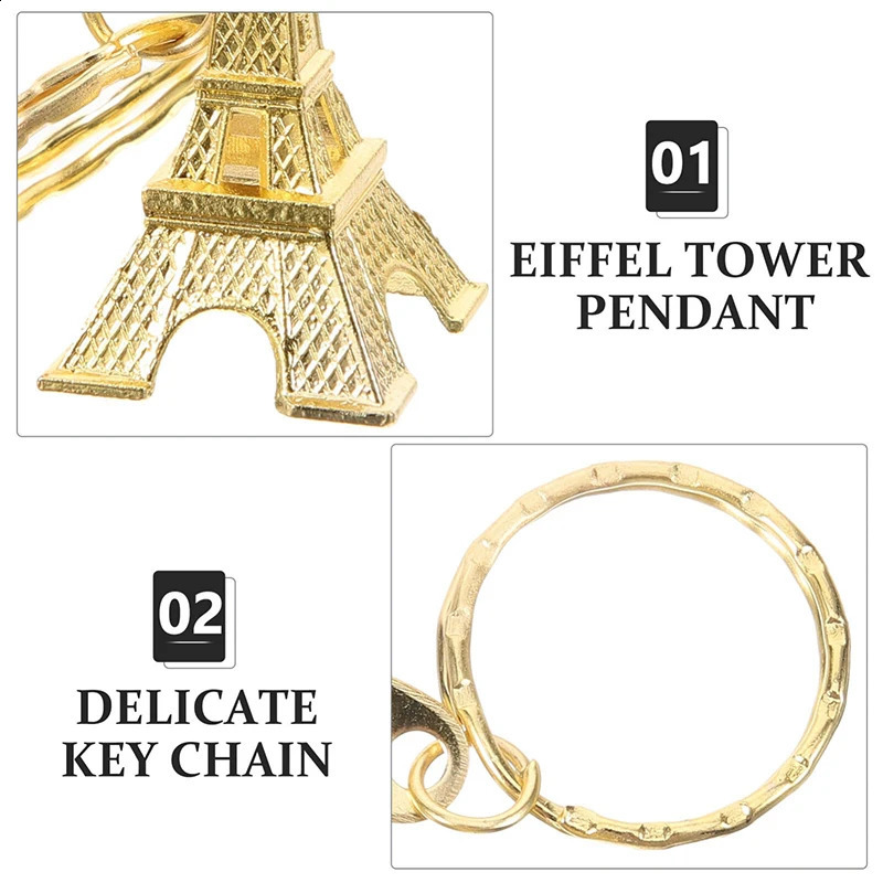 20 Eiffel Tower Keychains in Paris France Tourist Memorial Hall 240924