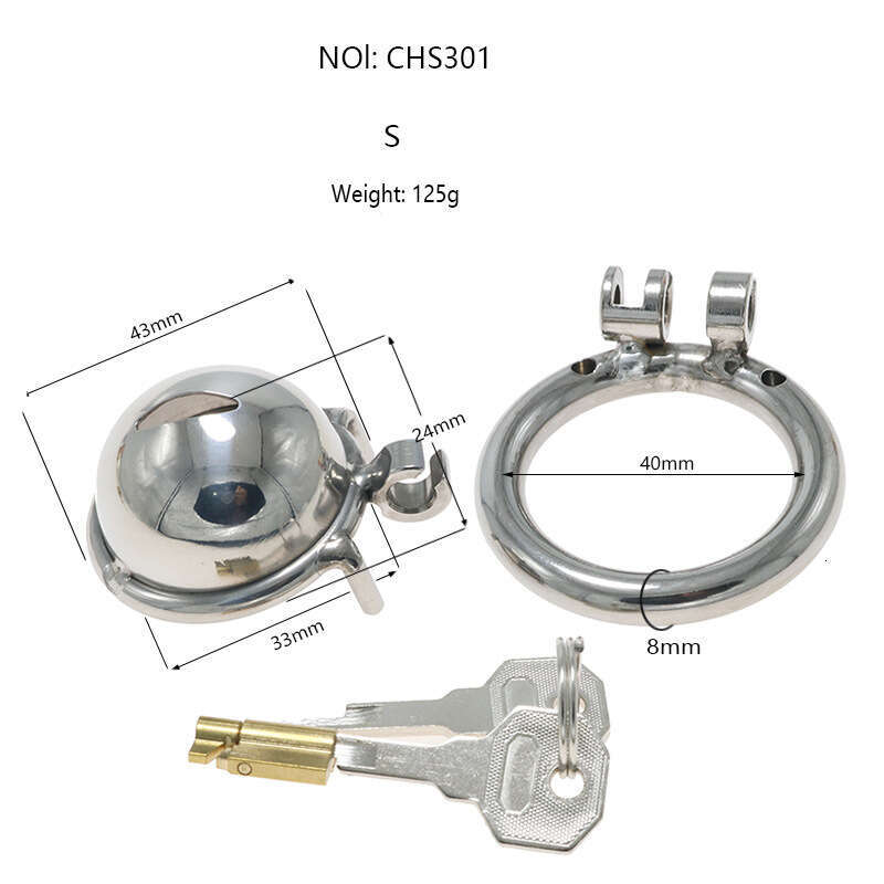 Colorful stainless steel chastity lock, chastity device, CB device, dildo, men's penis cage, outdoor wearing, sexual tools, SM