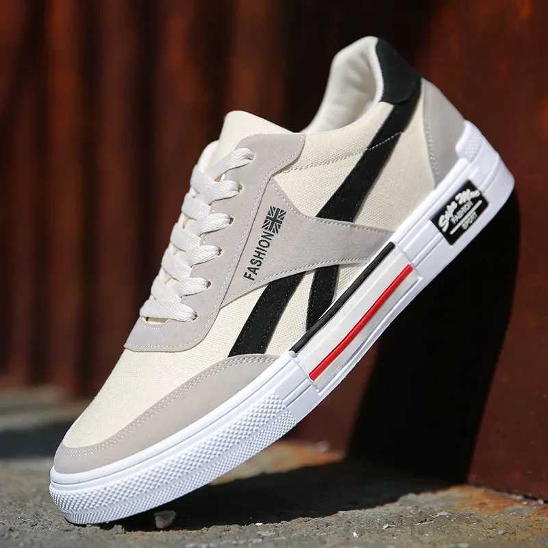 Fashion Mens Shoes Breathable Sneakers Outdoor Lace-Up Casual Shoes for Men Flat Canvas Shoe Lightweight Male Vulcanized Shoes Z250319