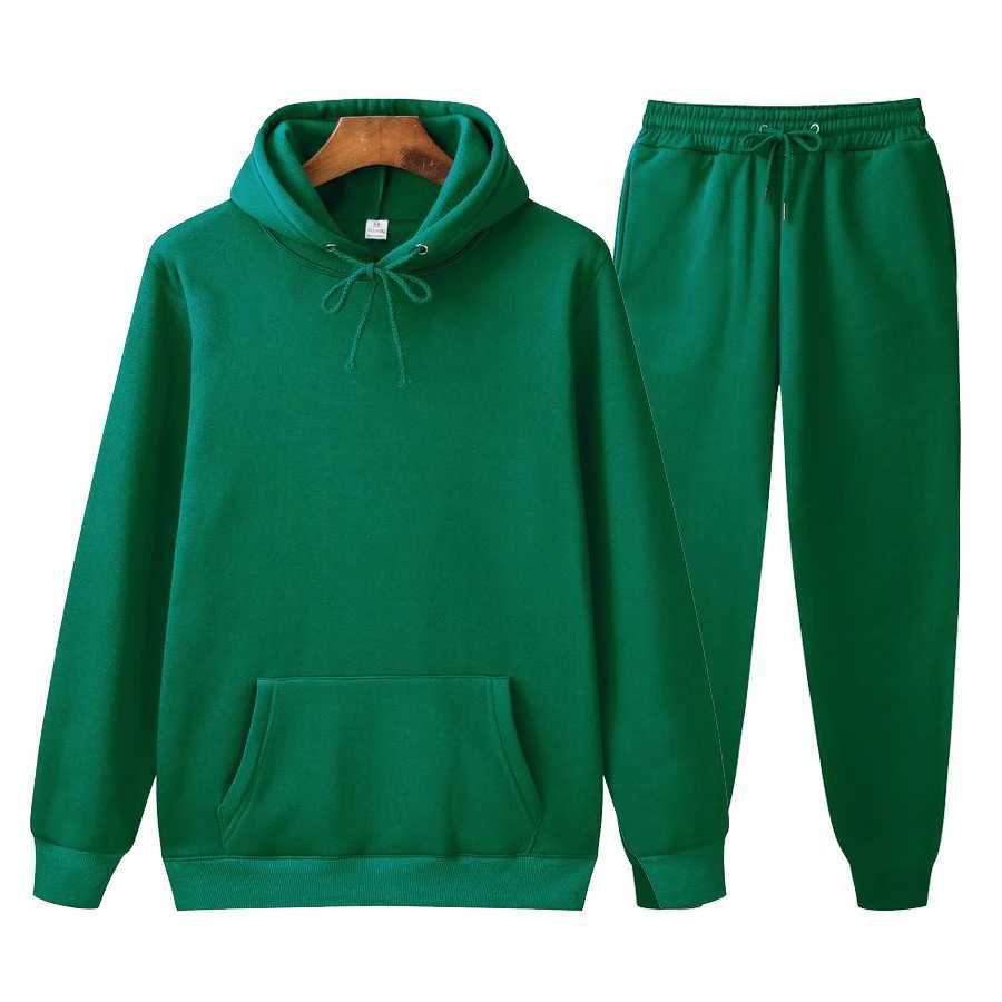 Tracksuit Fashion Mens Womens Tracksuit Hoodies+Pants Jogging Sweatpants Sets Winter Jogger Sports Suit Sweatshirt Pullover Fashion Z240925