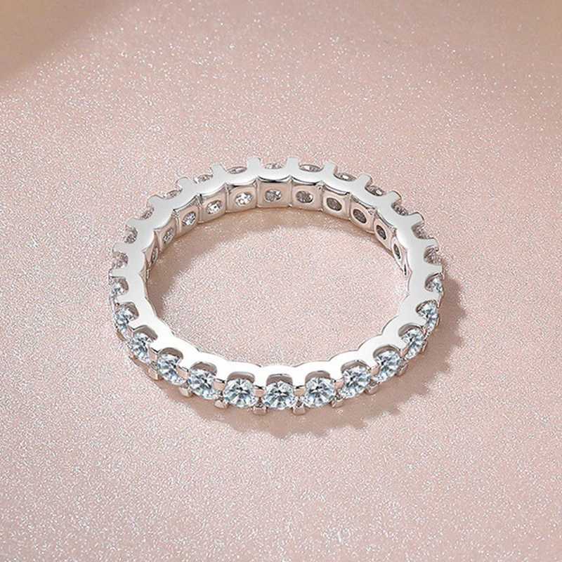 S925 Womens Silver Ring Cubic Zirconia Ring Bridal Engagement Fashion Jewelry W240925