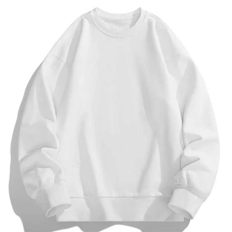 Commute Round Neck Basic Sweatshirts Solid Color Spring Autumn Mens Clothing Long Sleeve Korean Youthful Vitality Pullovers NewX240925