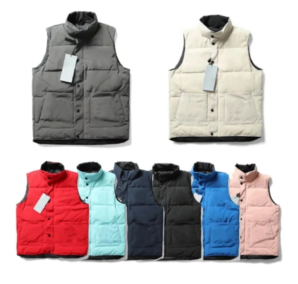 Winter gilet mens vest designer down jacket luxury man woman feather filled material coat embroidered badge warm outerwear full label jackets pop couple coats 09