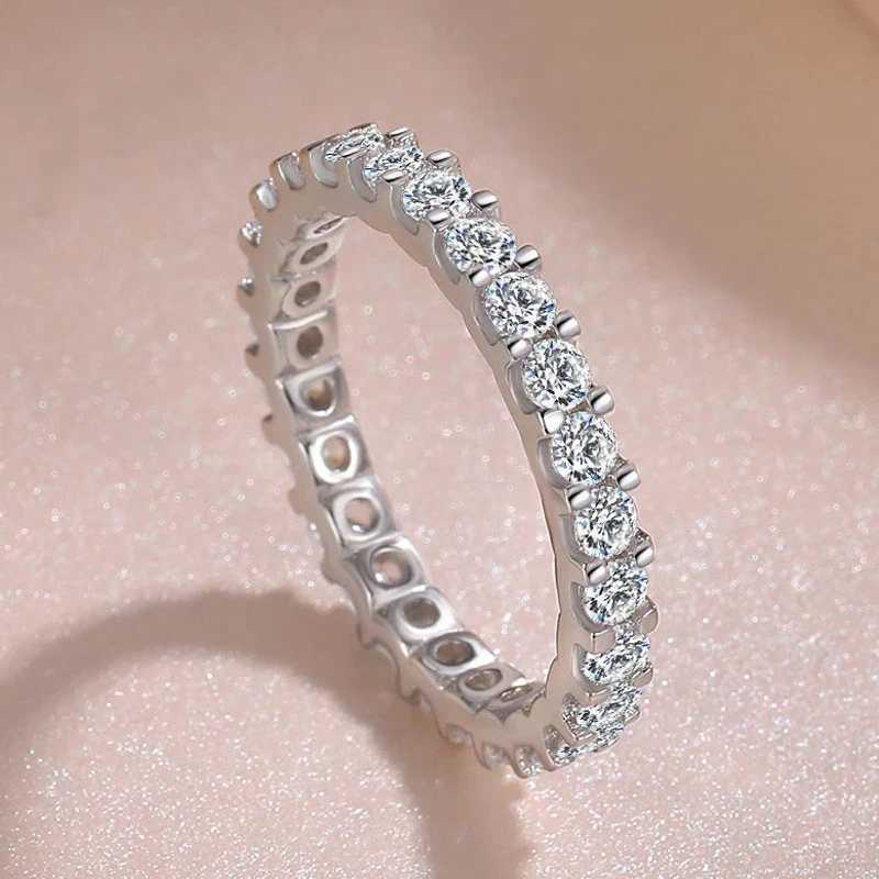 S925 Womens Silver Ring Cubic Zirconia Ring Bridal Engagement Fashion Jewelry W240925