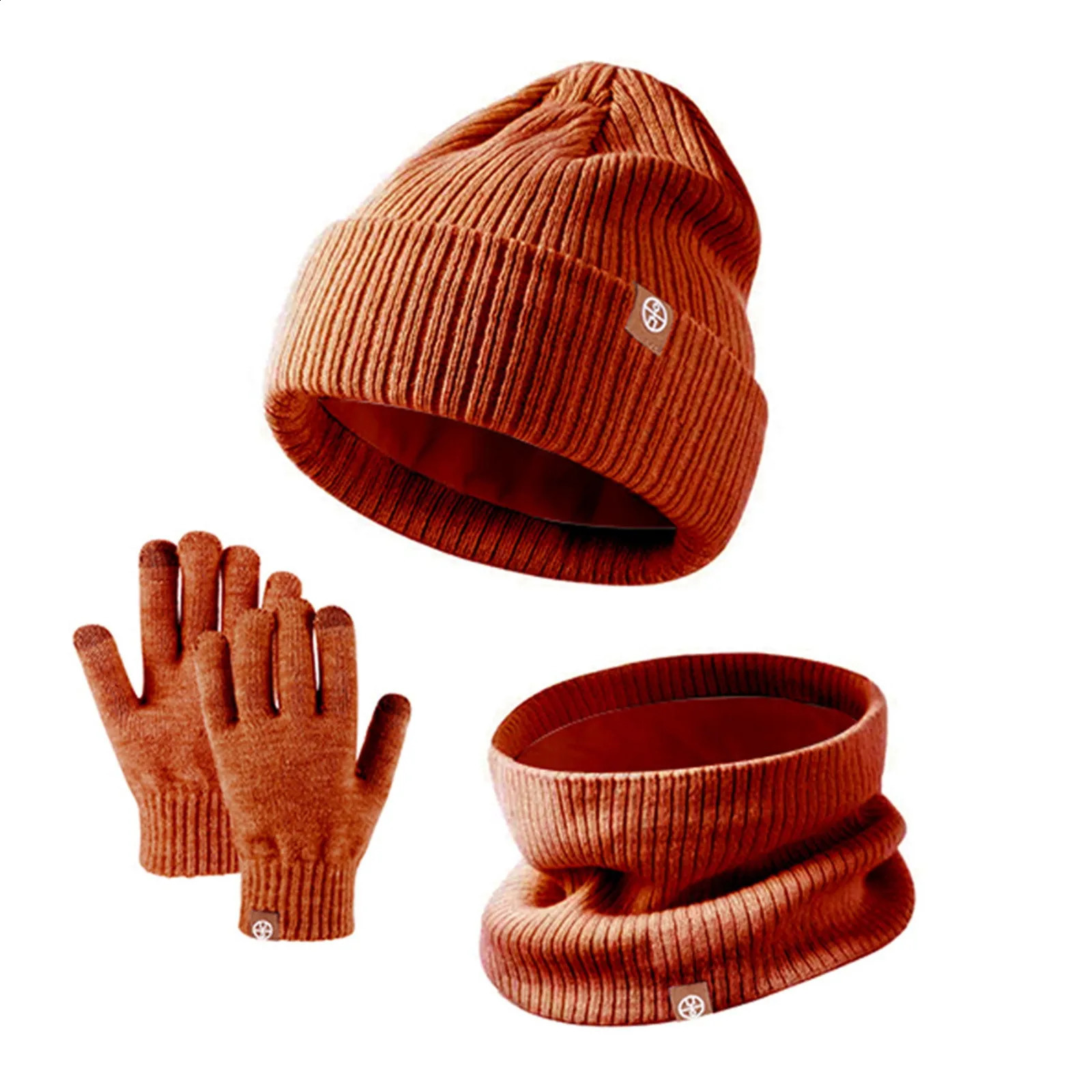 Childrens Winter Hat Glove Scarf Set Girls and Preschool Hats with Pom Knitted Neck Warmth Gator Baseball 240925