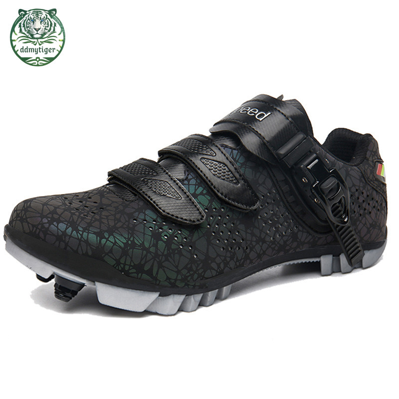 ddmytiger Professional men's dual-use road lock professional women's mountain bike competition cycling shoes, hard sole A ddmythur