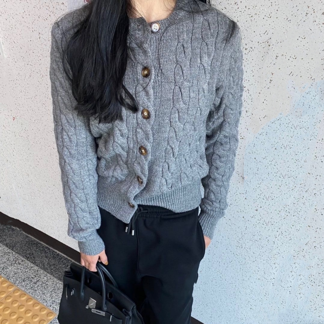 cardigan designer woman sweater designer sweater women classic style high quality woolen knit cardigans wholesale price