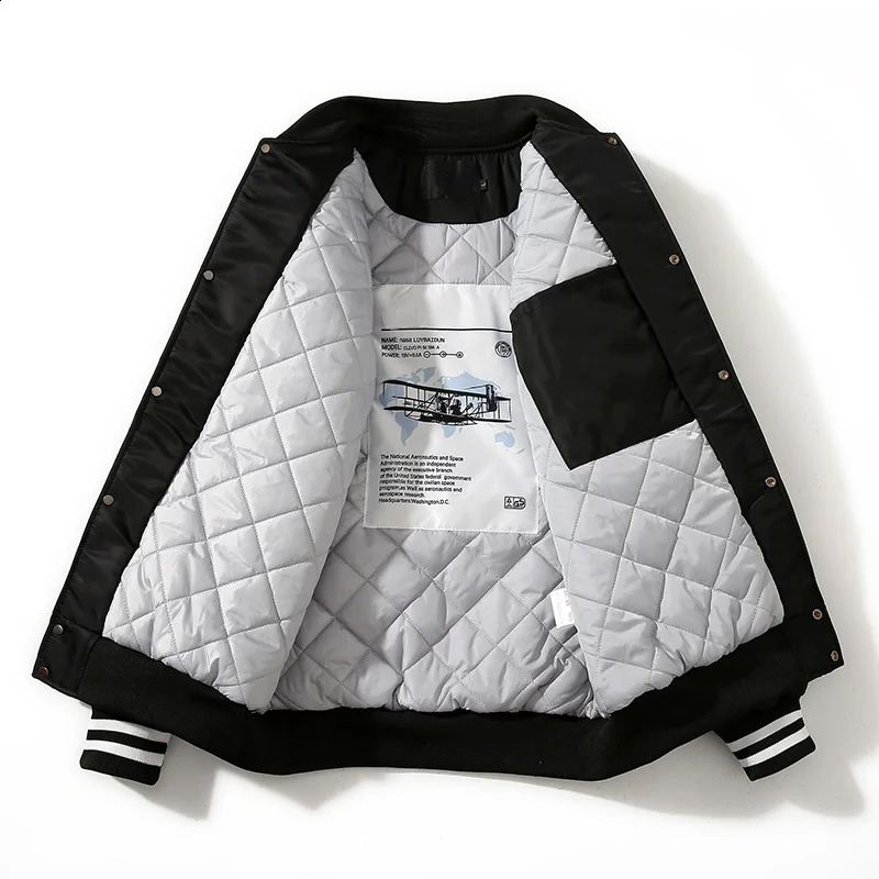 Winter Varsity Jacket Men Women Embriodey Basketball Jacket Retro Fashion Pilot Jacket Men Animal Couple Clothes High Street 240924