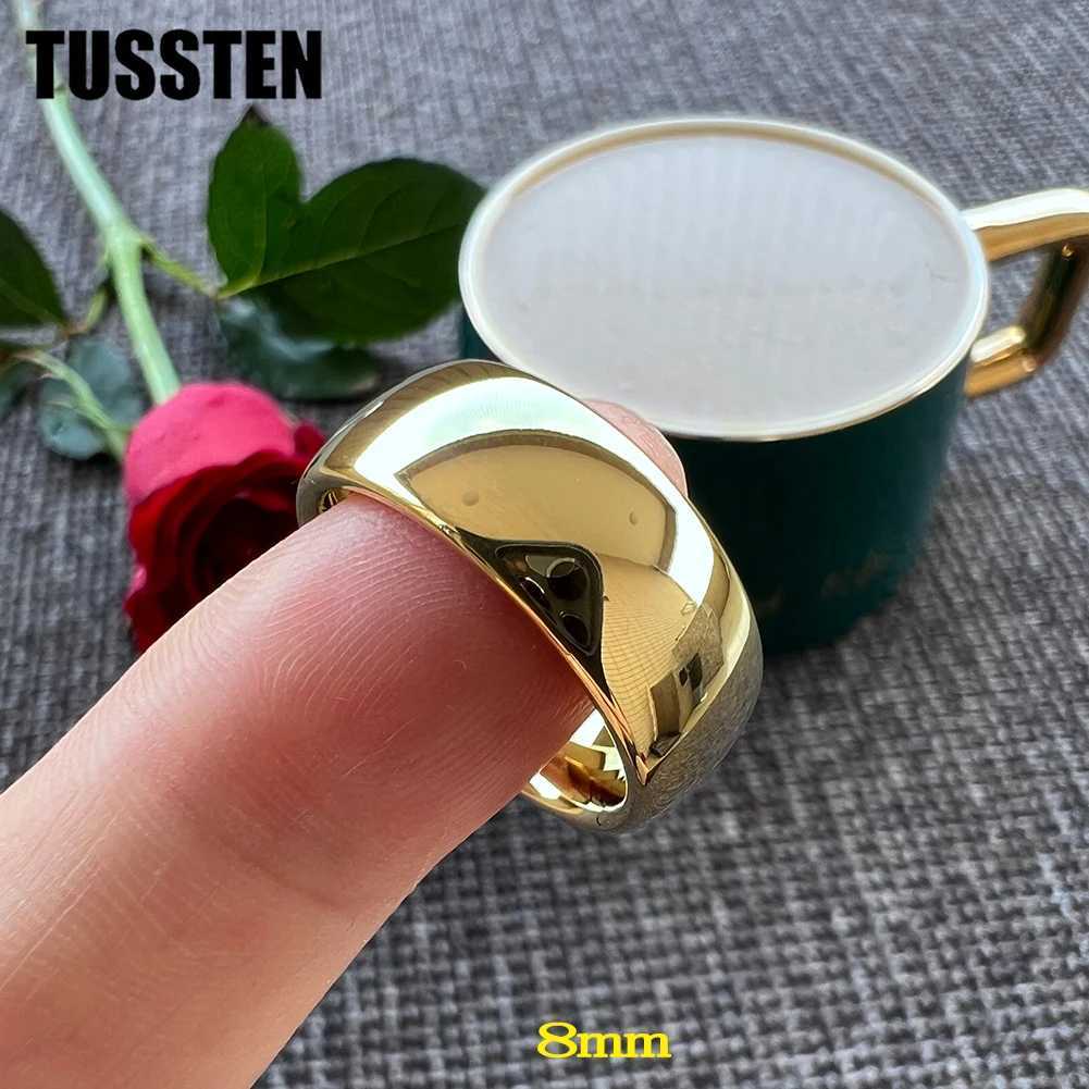Dropshipping TUSTEN 2-10MM Mens Ring Tungsten Wedding Ring Dome Polishing Comfortable Fit W240925