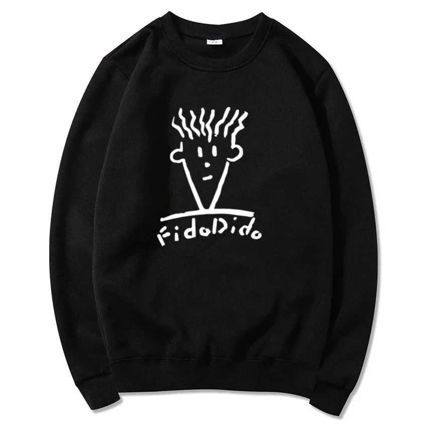 Autumn and Winter Casual Fashion Round Neck Sweatshirts for Men Sweatshirts Fido Dido Popular Drink Printed Streetwear ClothesX240925
