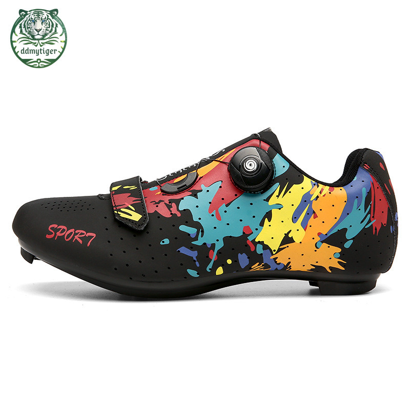 ddmytiger New for men, mountain without locks, competition road bike locking shoes, dual-use women's cycling shoes A ddmythur