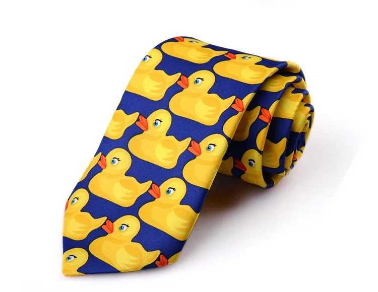 w Funny Rubber Duck Tie Mens Fashion Casual Fancy Ducky Professional Necktie Fashion Wedding Cute Ducky Tie For Man 8cm X2504071