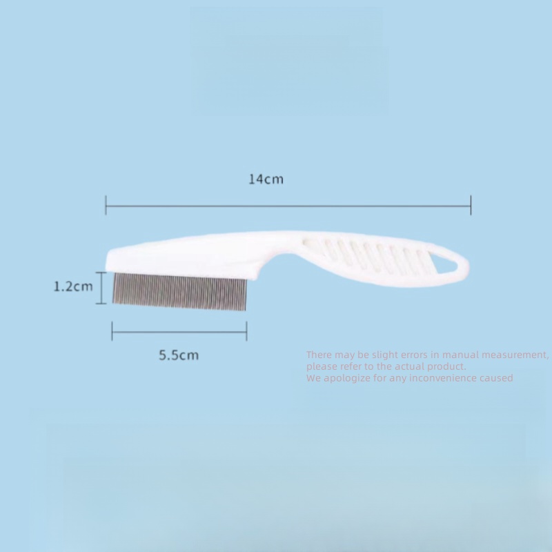Pet cat and dog flea grooming stainless steel comb