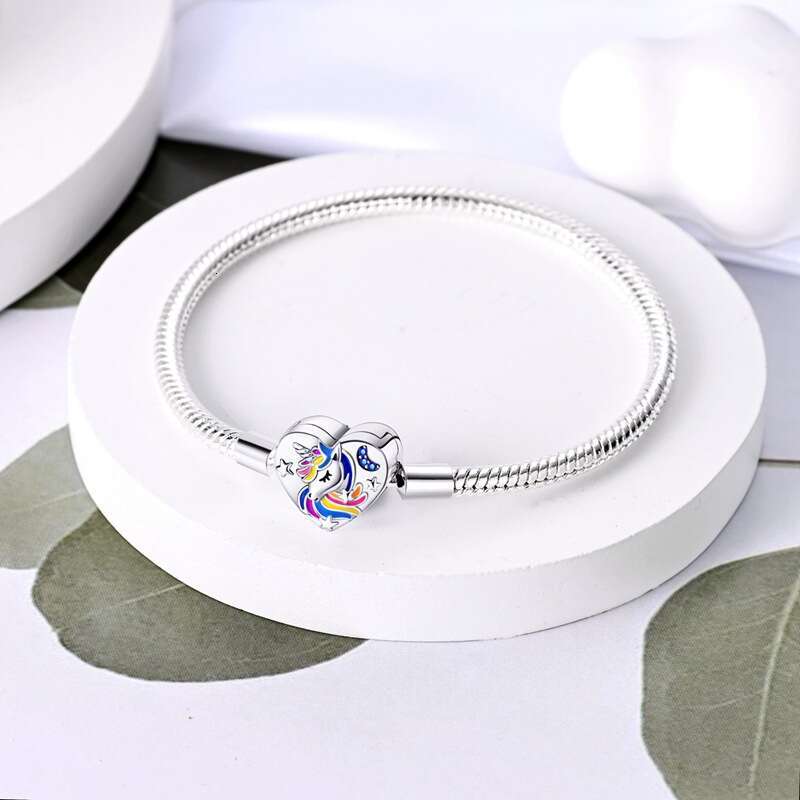 Sunflower Snake silver bracelets 925 Sterling Silver Heart Butterfly Bracelets with Sunflower Ladybug Fit Originals Charms beads DIY For Women Jewelry